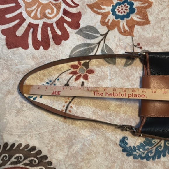 Dooney & Bourke Two-Tone Leather Shoulder Bag - Picture 4 of 9